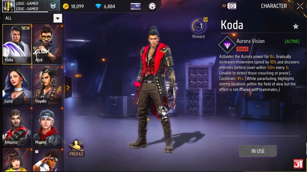 Koda Character Skill